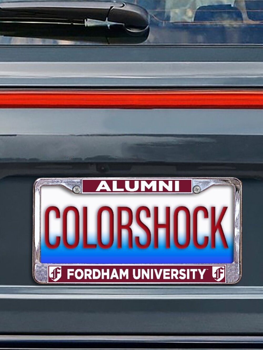 Fordham University Alumni Metal License Plate Frame (Licensed Product)